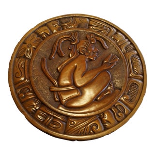 1960s Peruvian Carved Wood Side Table in the Style of Angel Pazmino For Sale