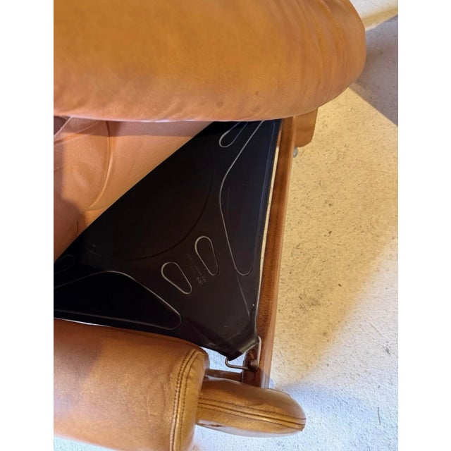 Mid-Century Modern Tan Leather Chair by Wittmann, 1970s For Sale - Image 10 of 16