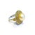 Bochic “Orient” Vintage South Sea Pearl & Sapphire Ring Set 18K Gold & Silver Natural Sapphire 1 carats South Sea Golden...