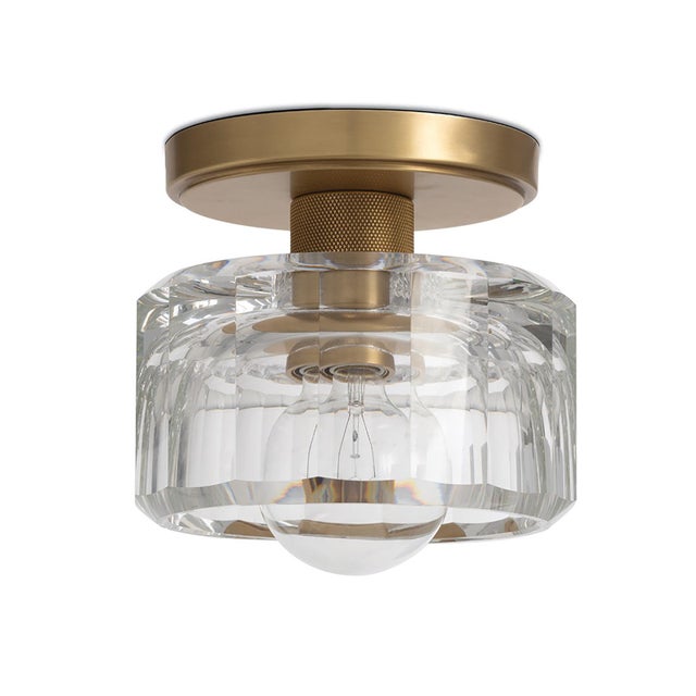 2020s Bijoux Crystal Flush Mount, Natural Brass For Sale - Image 5 of 7