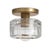 2020s Regina Andrew Bijoux Crystal Flush Mount, Natural Brass For Sale - Image 5 of 7