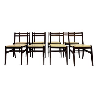 Mid-Century Italian Dining Chairs, 1960s, Set of 8 For Sale