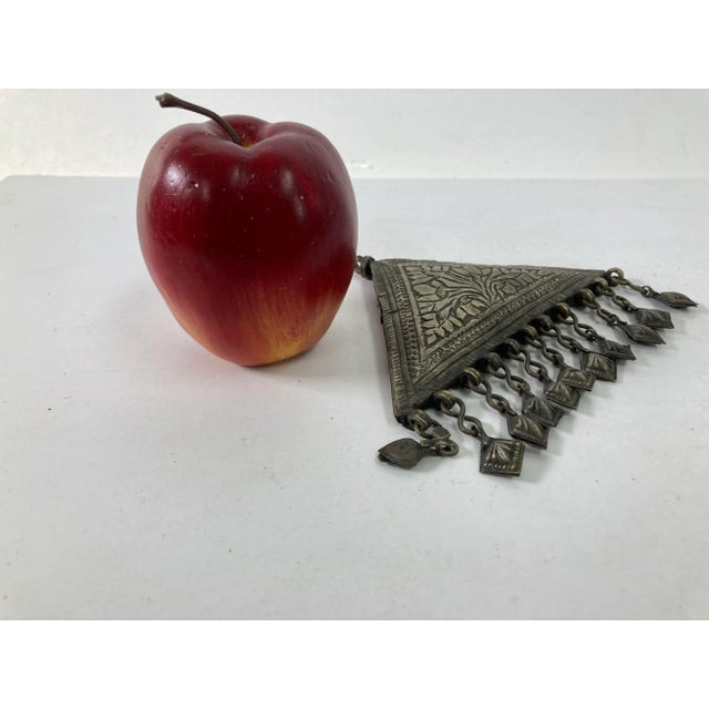 Silver Antique Silver Repousse Islamic Talisman Holder For Sale - Image 8 of 13