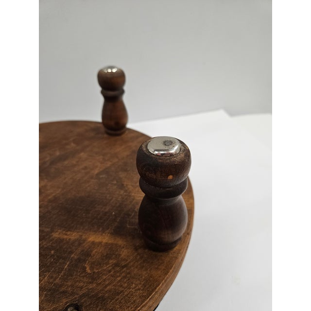 Round Needlepoint Victorian Footstool For Sale - Image 11 of 12