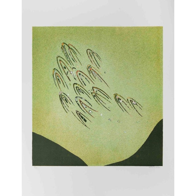 Lithograph realized by Antonio Rizzo in 1970s ca. Hand Signed. Edition of 75 pieces. This piece is attributed to the...