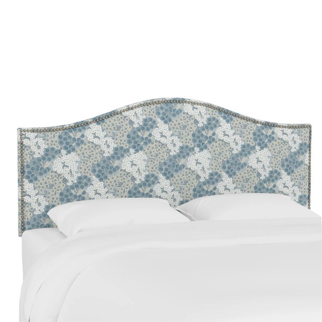Ashland Headboard in Blue Loiret, King For Sale