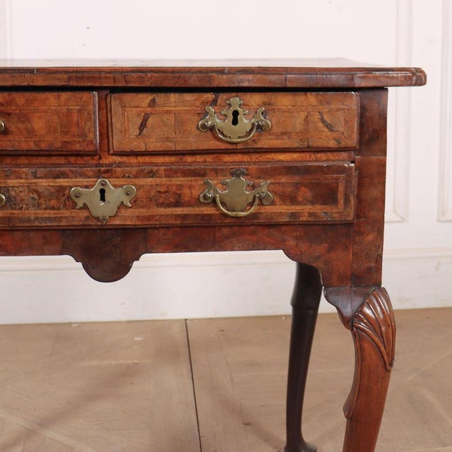 Antique English Walnut Side Table, 1740 For Sale - Image 3 of 12