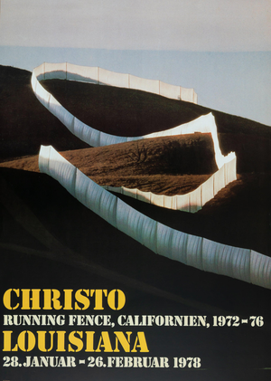 Running Fence California Poster after Christo