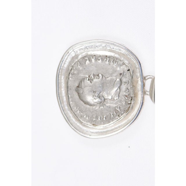 Silver 15th Century Roman Eagle Pendant W/ Silver Trim & Bail (Pendant Only) For Sale - Image 8 of 10