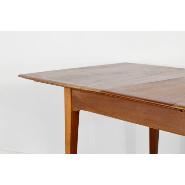 Brown Mid-Century Modern Teak Extending Table, 1960s For Sale - Image 8 of 11