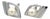 1990s Pair of Mikimoto Estate Akoya Pearl Cufflinks Silver 7.50 mm For Sale
