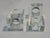 Glass 1980s Postmodern Clear Crystal Cube Napkin Rings – Set of 4 For Sale - Image 7 of 8