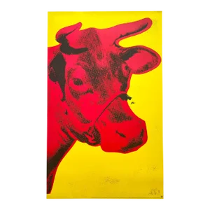 Andy Warhol Foundation Vintage 1992 Lithograph Print Extra Large Pop Art Poster " Cow " 1971