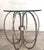 1980s MCM Milo Baughman Style Sculptural Chrome & Glass Accent/End Table For Sale - Image 5 of 5