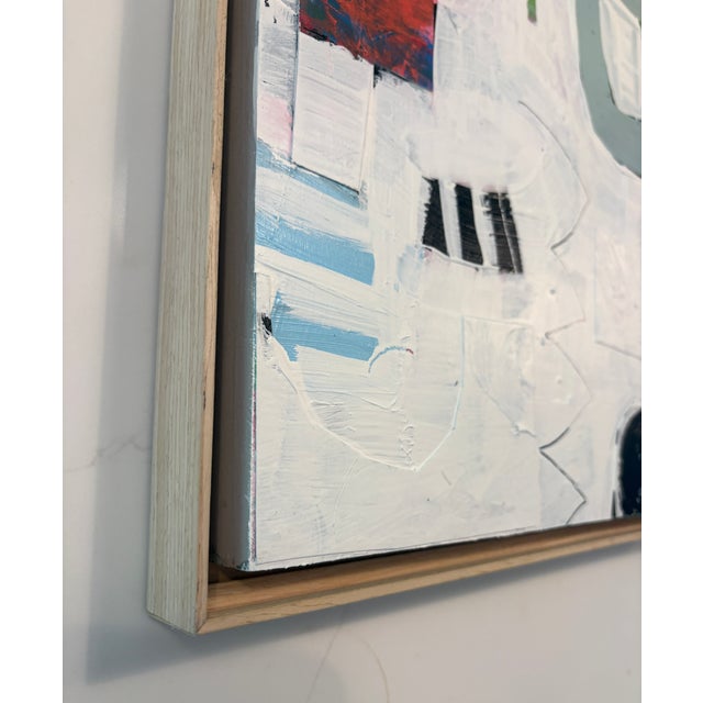 Abstract Sarah Trundle, Contemporary Abstract Collage Painting, "Fizzy" For Sale - Image 3 of 5