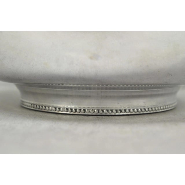 Vintage Bw Buenilum Silver Plated Aluminum Art Nouveau Covered Serving Dish For Sale - Image 16 of 18