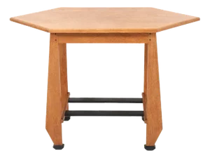 Art Deco Oak School Serving Table by Jac. Van Den Bosch, Amsterdam, 1920s