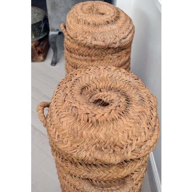 Mid 20th Century Pair of Two Spanish Olive Collection Vessels For Sale - Image 5 of 6