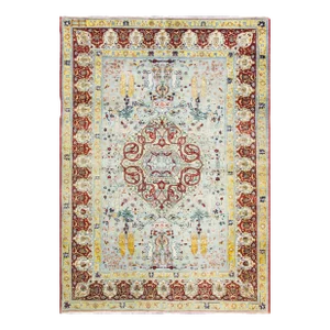 Antique Turkish Hereke Carpet 6'6" X 9'5" as Is