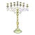 Antique Heavy Brass Seven Branch Menorah or Candelabra For Sale