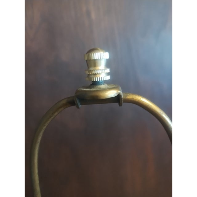 Vintage Green Onyx Marble Urn Trophy Brass Table Lamp Art Deco Nouveau Heavy For Sale - Image 10 of 11