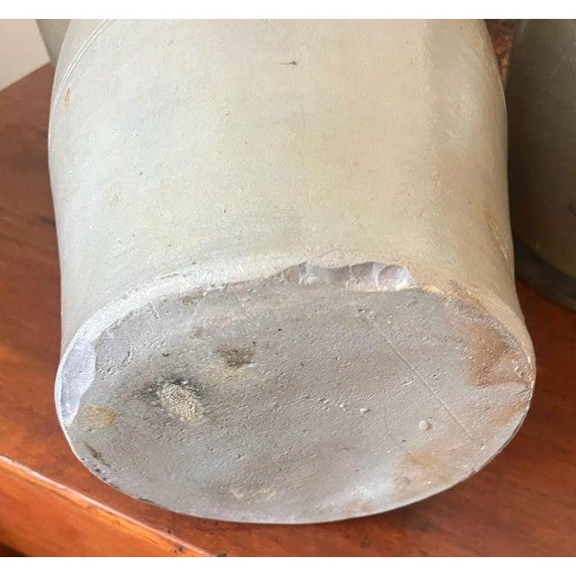 19thc Old Oval Crock /Vase For Sale - Image 4 of 4