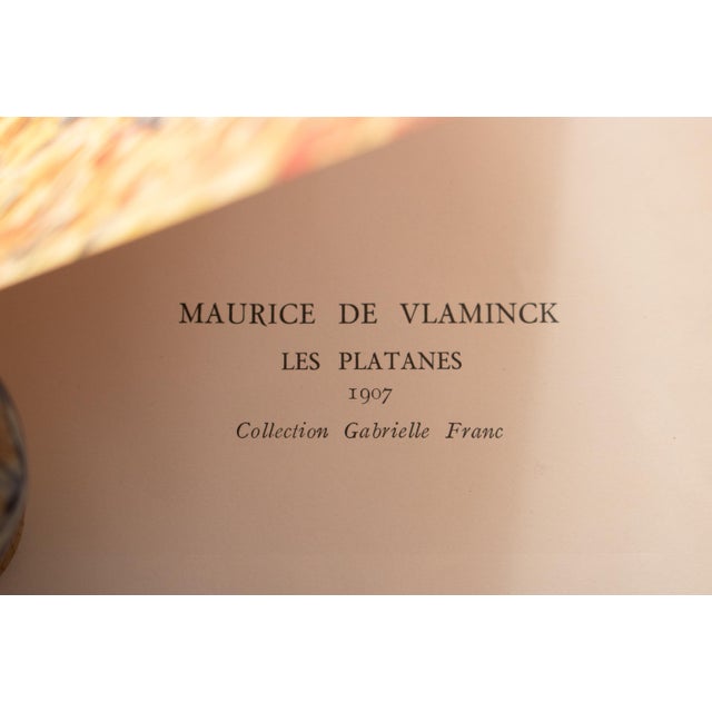 1943 After Maurice De Vlaminck, "The Platanes", First Edition Parisian Offset Lithograph For Sale In Dallas - Image 6 of 8