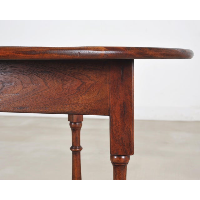 Ralph Lauren Country English Style Walnut Cricket Pub Table For Sale - Image 12 of 18