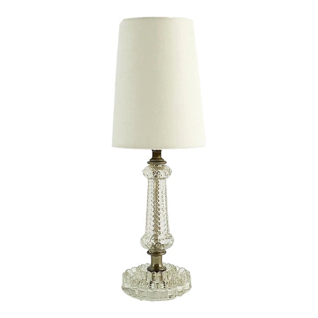 Petite Vintage Hobnail Boudoir Lamp For Sale