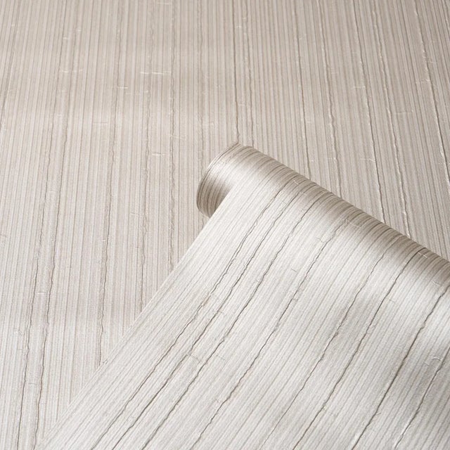Contemporary SAMPLE - Schumacher Rimini Rib Vinyl Wallpaper In Pearl For Sale - Image 3 of 3