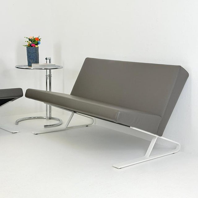 Gold Mid-Century Satyr Compact Leather Sofa, Germany, 2000s For Sale - Image 8 of 18