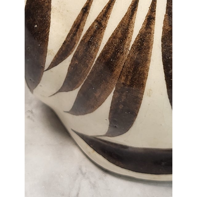 Mid 20th Century Vintage Hand Painted Ceramic Owl For Sale - Image 5 of 10