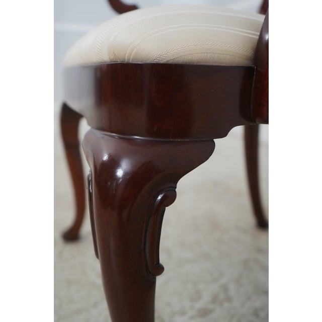 Set of 6 Kindel Queen Anne Mahogany Dining Room Chairs For Sale - Image 11 of 18