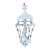 Vintage Palm Beach Regency Parcel Gilt White Pagoda Chandelier Dorothy Draper Style - Newly Painted For Sale