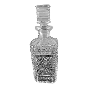 1970s Waterford Master Cutters Square Crystal Decanter