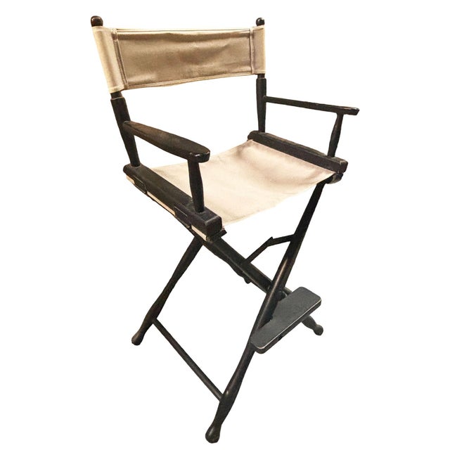 1980s Appalachian Beech Directors Chairs Pair by Gold Medal Folding Furniture Co, Pair For Sale In Los Angeles - Image 6 of 7