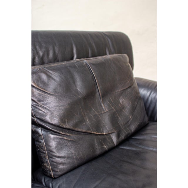 Vintage 2011 Sofa Two-Seater Couch in Leather from, de Sede, 1983 For Sale - Image 10 of 16