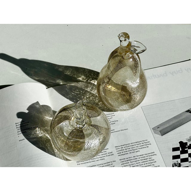 Murano Glass Apple and Pear by Seguso Viro, Italy, 1990s, Set of 2 For Sale - Image 16 of 17