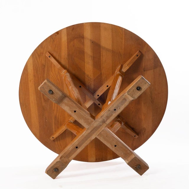 Vintage Brandt Ranch Oak Game Table and 4 Chairs For Sale - Image 11 of 12