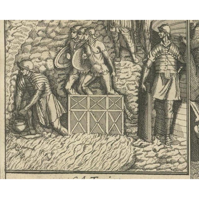 Montfaucon, Roman Army at a Tribunal and a Bridge of Boats, 1722, Engraving For Sale - Image 4 of 8