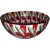 This round bowl was crafted from paper in Africa.