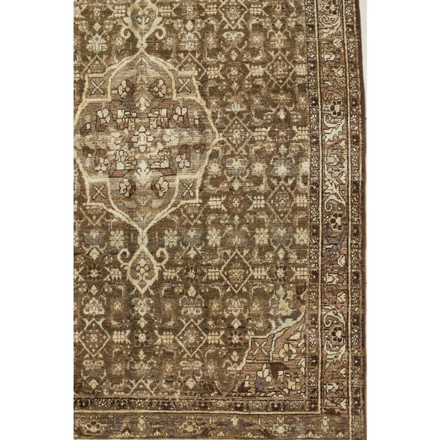 Abstract Antique Malayer Scatter Rug | Neriah For Sale - Image 3 of 7