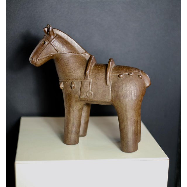 Japanese Ceramic Horse, 1950s For Sale - Image 12 of 17