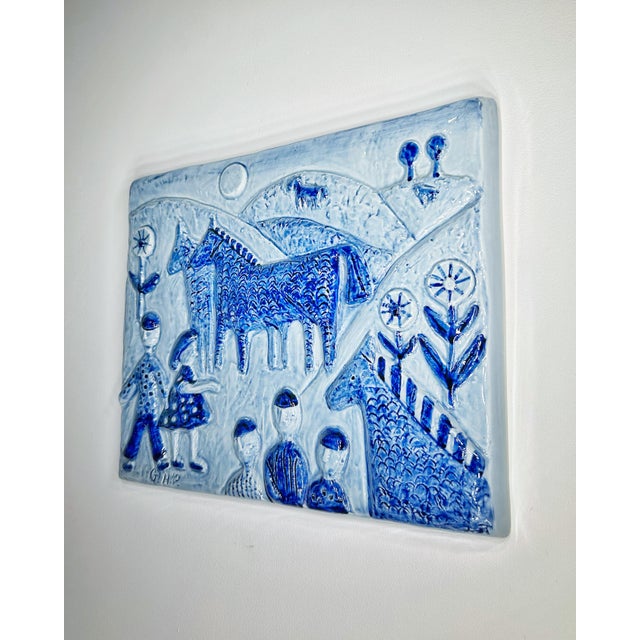 Ceramic Wall Relief by Noomi Backhausen, 1950s For Sale - Image 4 of 7