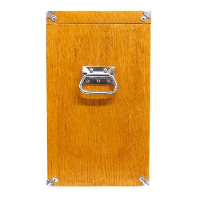 Vintage Oak 14 Drawer Machinist Chest C1960 For Sale - Image 9 of 12