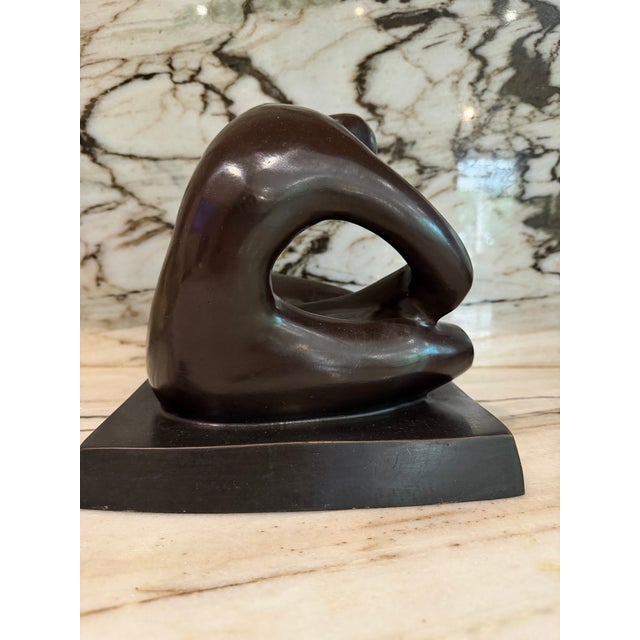 1970s Brutalist Bronze Sculpture For Sale - Image 5 of 8