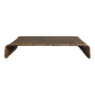 Wicker Coffee Table, 1980s For Sale