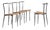 Postmodern Chrome Dining Chairs from Segis, Italy, 1990s, Set of 4 For Sale