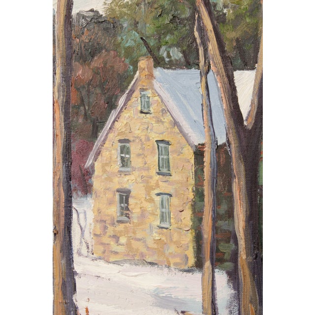 White Ann Yost Whitesell 'Bethlehem Landscape' Original Oil Painting For Sale - Image 8 of 12
