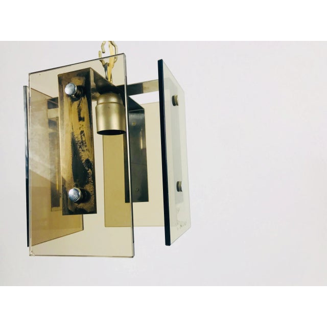 1970s 1970s Mid-Century Modern Glass Pendant Lighting by Veca, Italy For Sale - Image 5 of 11
